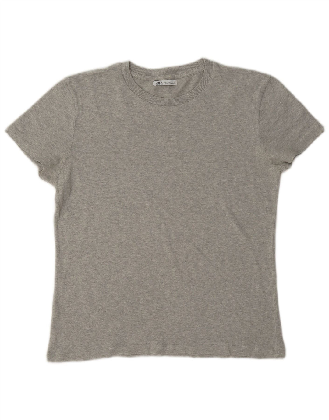 Zara Herre T-Shirt Top Lille Grå