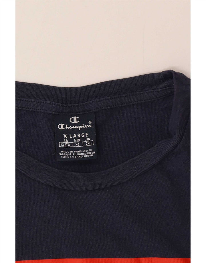 Champion Herre grafisk T-shirt top XL marineblå