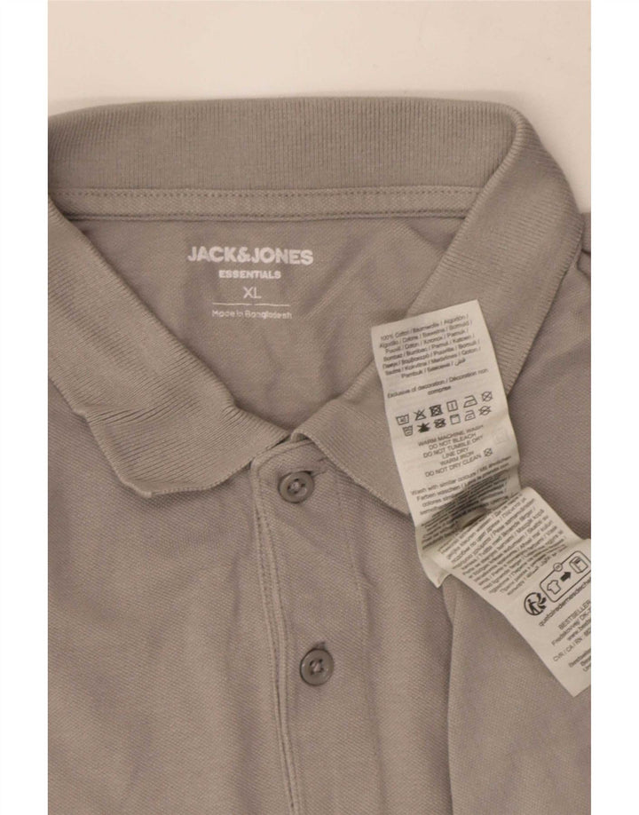 Jack & Jones herre poloshirt XL grå bomuld