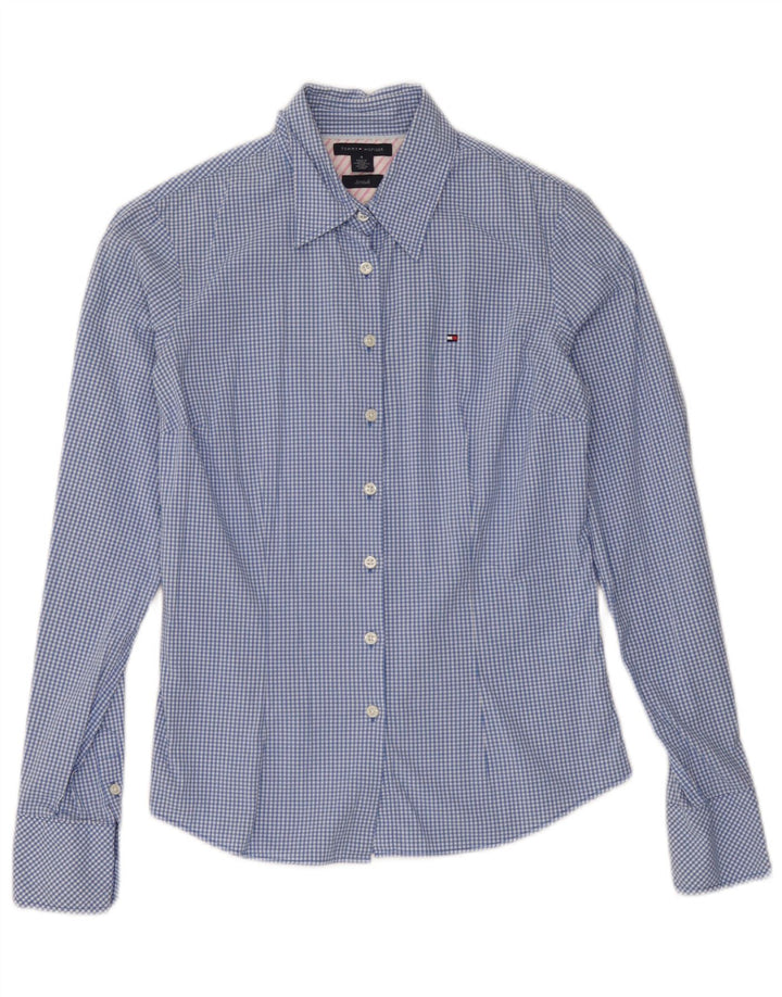 Tommy Hilfiger Dameskjorte US 4 Small Blue Gingham Cotton
