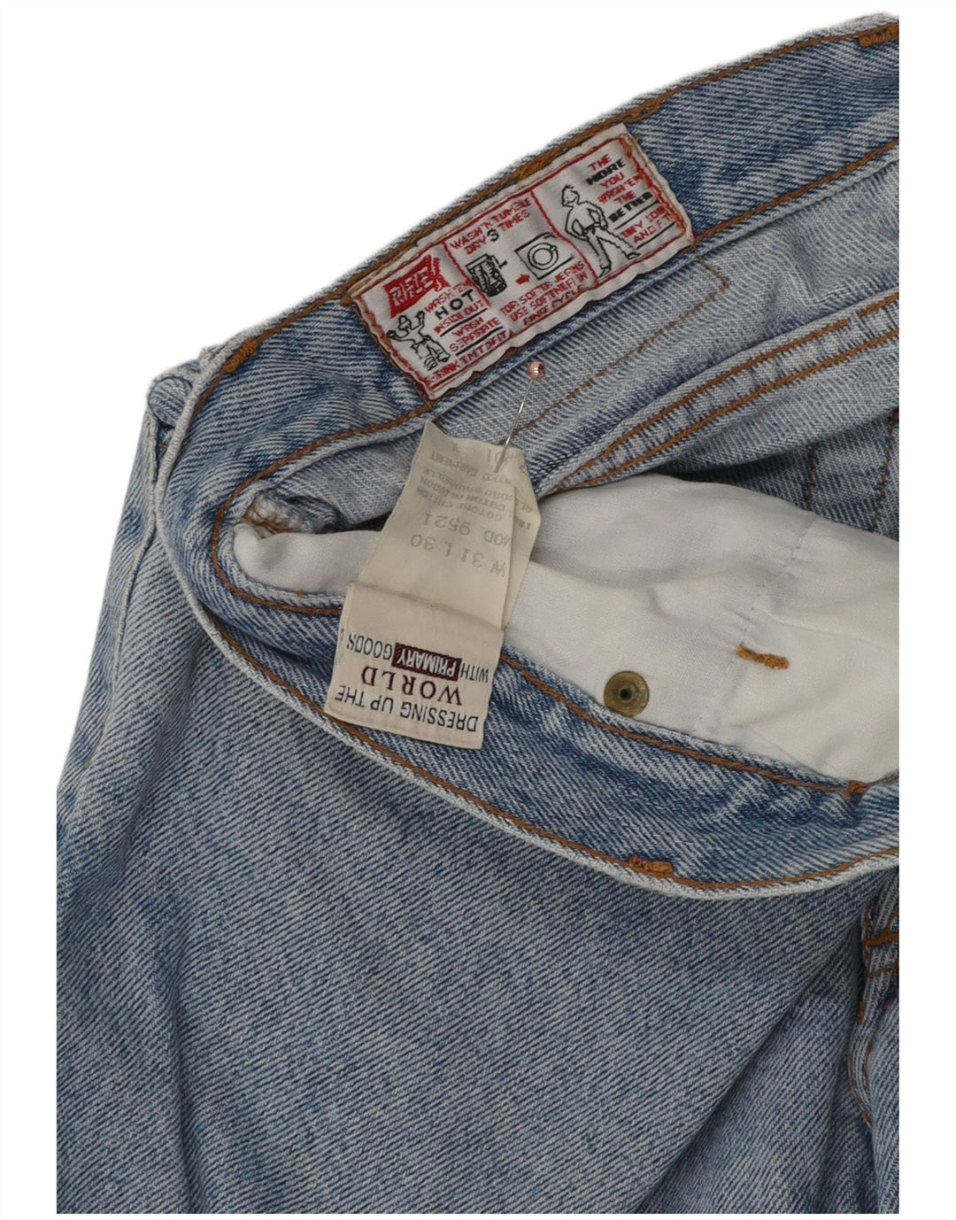 Rifle Dame tilspidsede Jeans W31 L27 Blå Bomuld