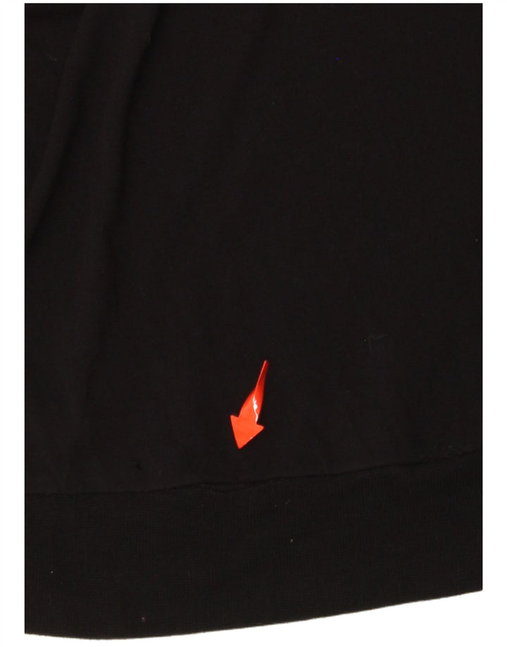 DESIGUAL Kvinder Oversized grafisk bluse Top UK 16 Large Black