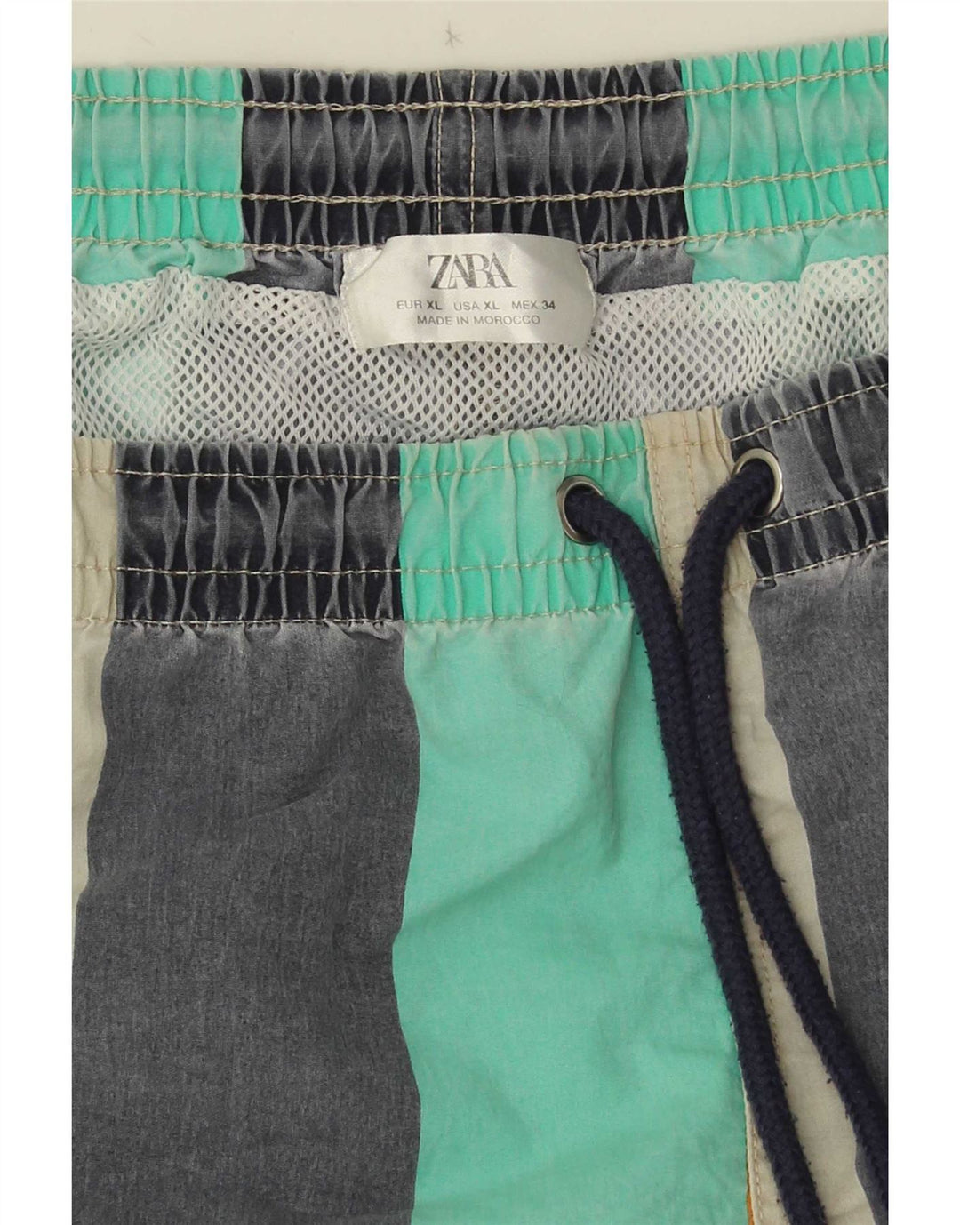 Zara Herre badeshorts XL Flerfarvet Stribet