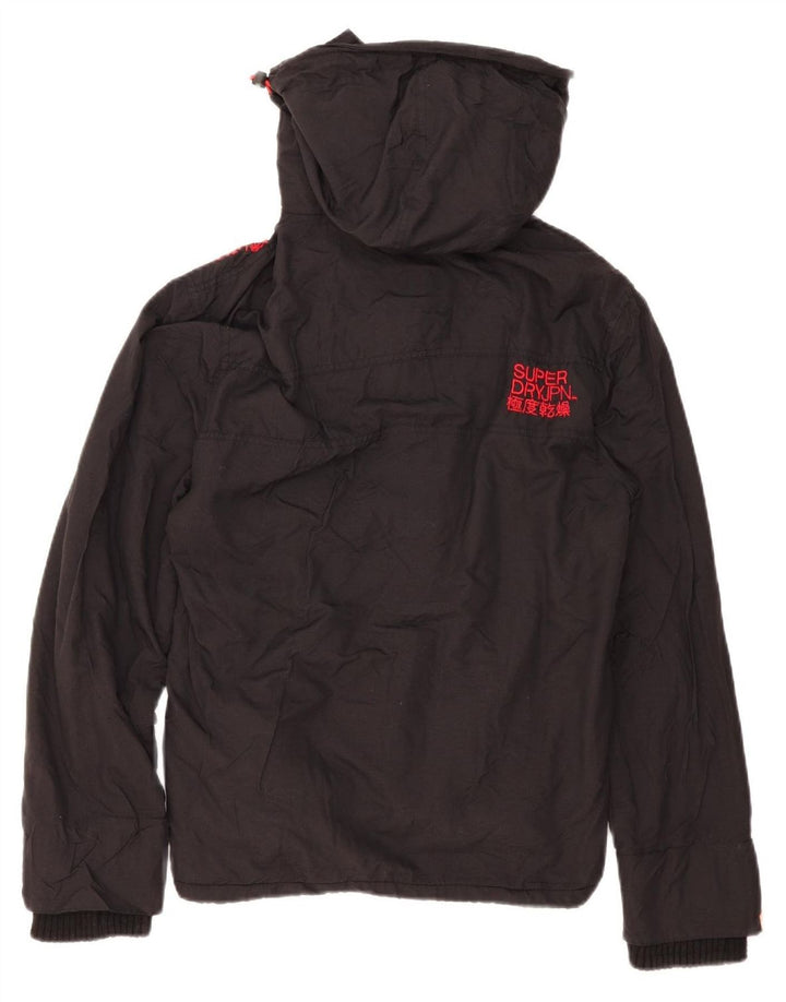 Superdry Herre Windcheater Grafisk Windbreaker Jacket UK 38 Medium Black