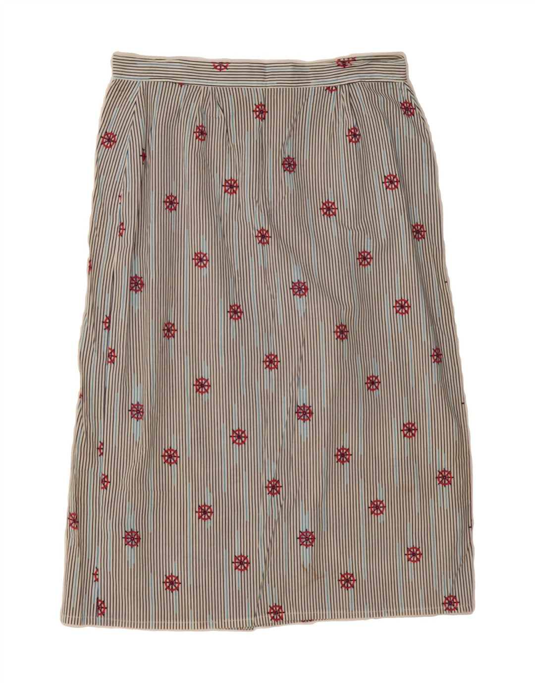 VINTAGE Womens Straight Skirt W28 Medium Grey Pinstripe Vintage Vintage and Second-Hand Vintage from Messina Hembry 