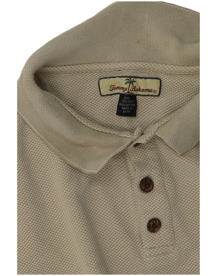 Tommy Bahama Polo Shirt til mænd 2XL Grøn Silke