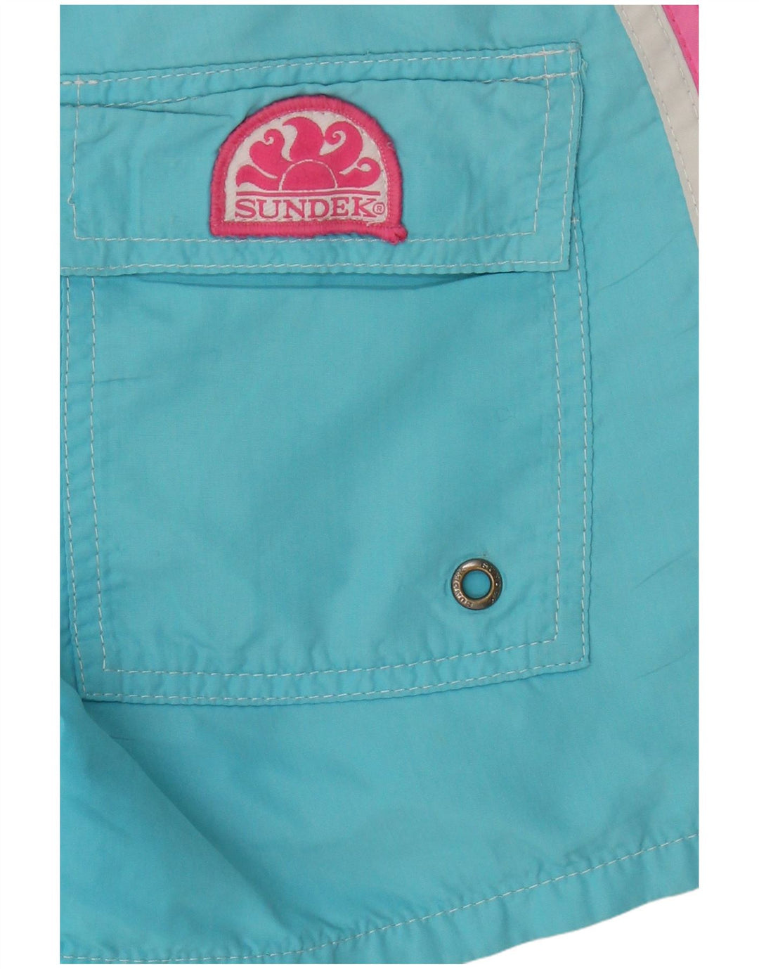 Sundek Herre grafiske badeshorts Små turkis