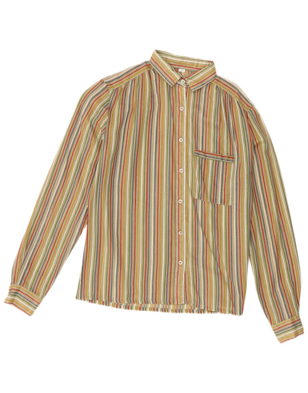 Vintage dameskjorte EU 33 XS Grøn stribet