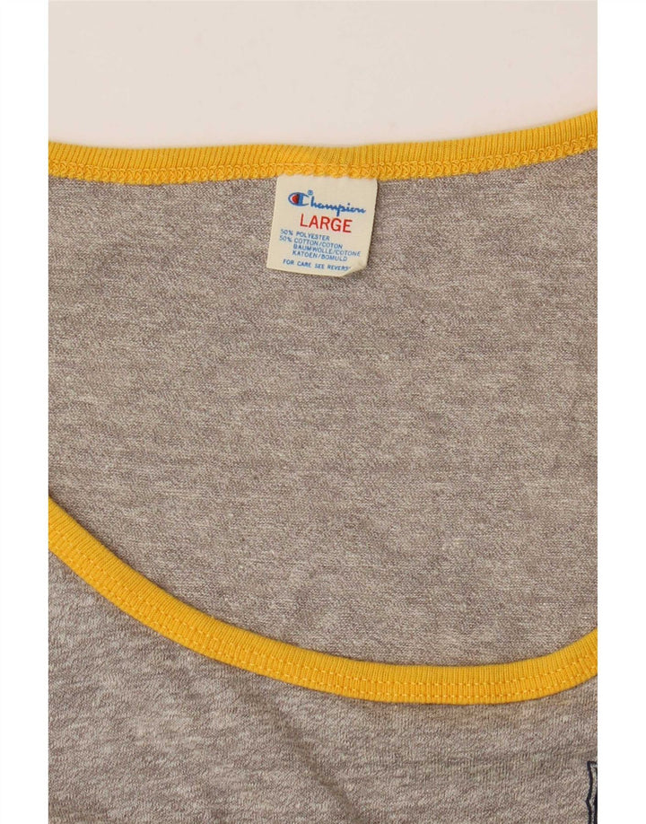 Champion Herrevest Top Large Grå Stribet Polyester