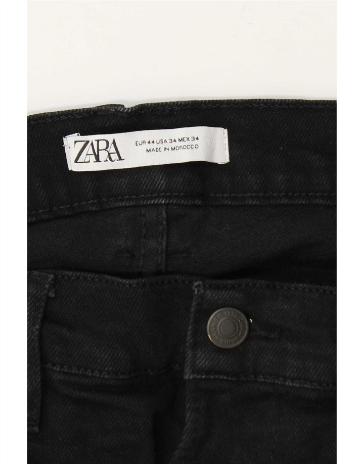 Zara Herre Slim Jeans EU 44 Large W34 L31 Sort