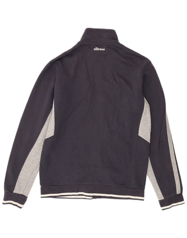 Ellesse Herre grafisk træningsdragt Topjakke XL Marineblå Colourblock Bomuld