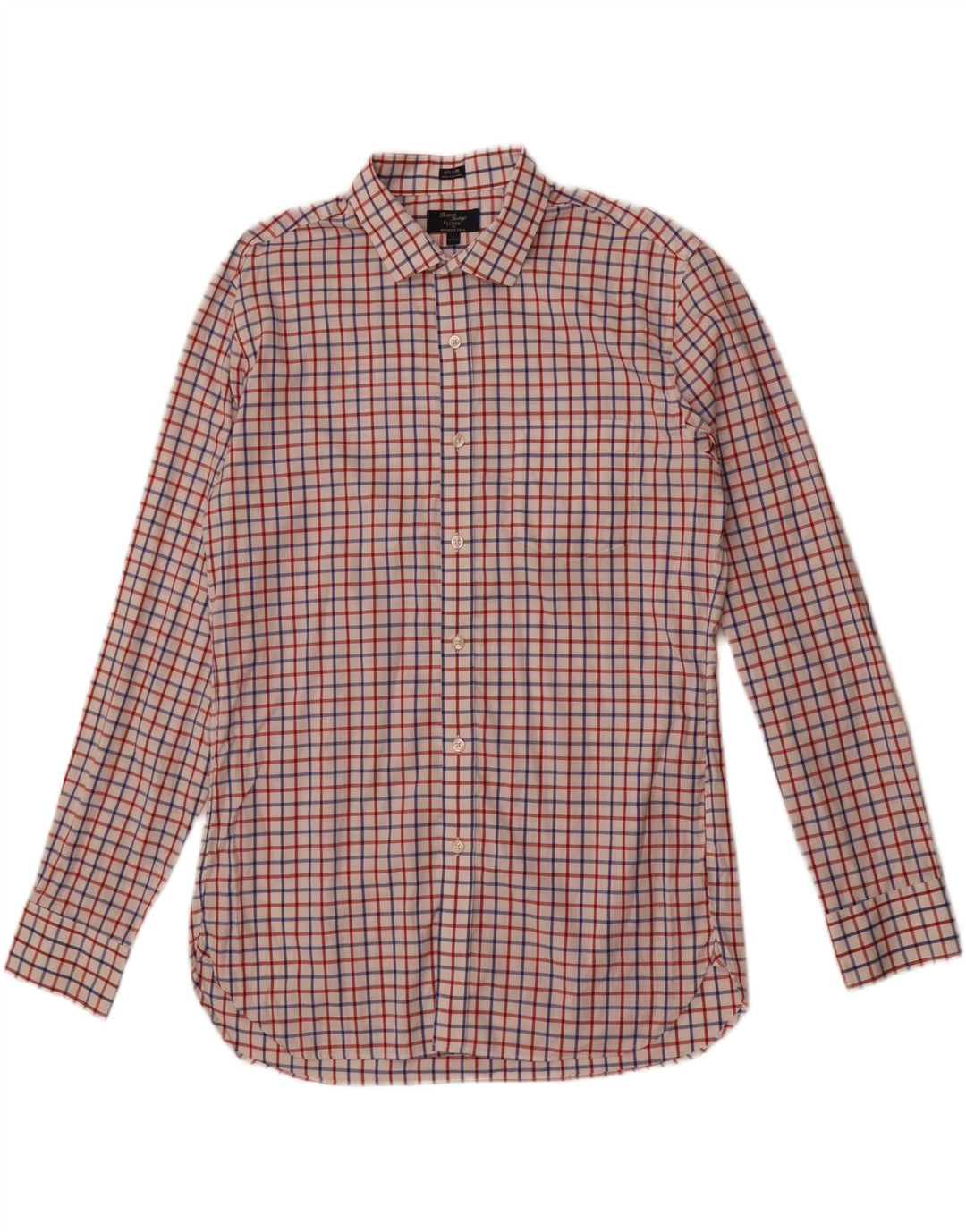 J. Crew Herre Thompson skjorte str. 16 16 1/2 Large White Check