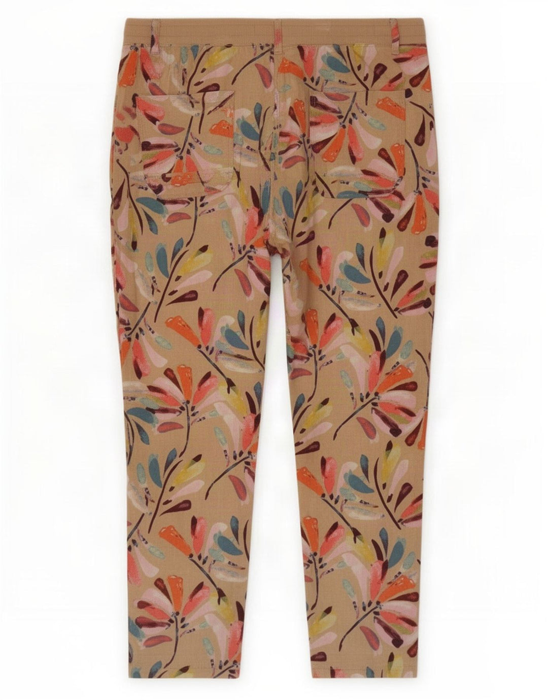 Marks & Spencer Dame Cropped Trousers UK 12 Medium W34 L25 Multicolored