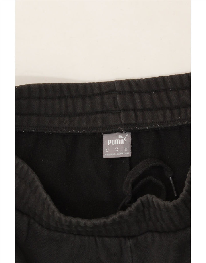 PUMA Womens Tracksuit Trousers Joggers UK 12 Medium  Black Cotton Vintage Puma and Second-Hand Puma from Messina Hembry 