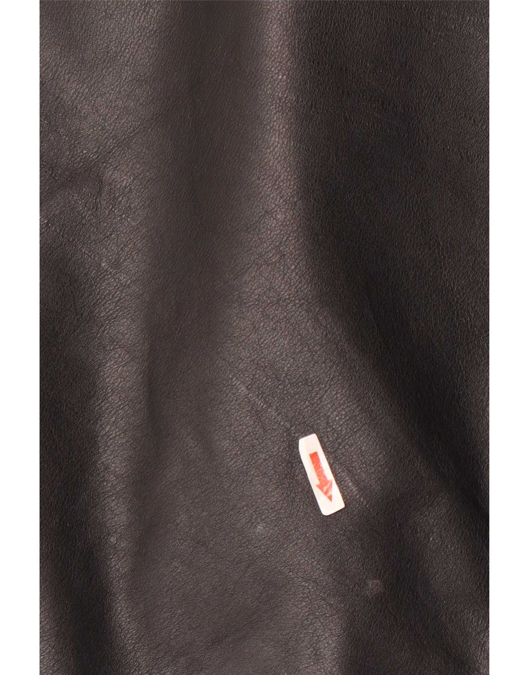 Vintage Herre Militær Læderjakke IT 56 3XL Sort Læder