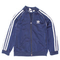 Adidas Drenge Træningsdragt Topjakke 6-7 År Marineblå Polyester