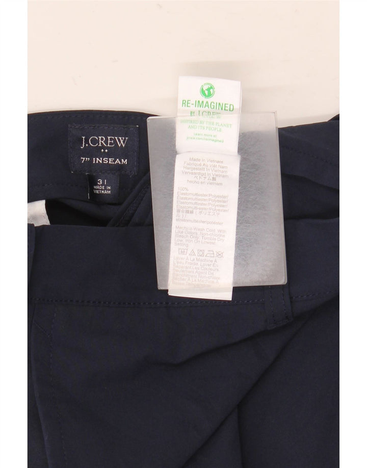 J. Crew Chino Shorts til mænd W31 Medium Navy Blue Polyester