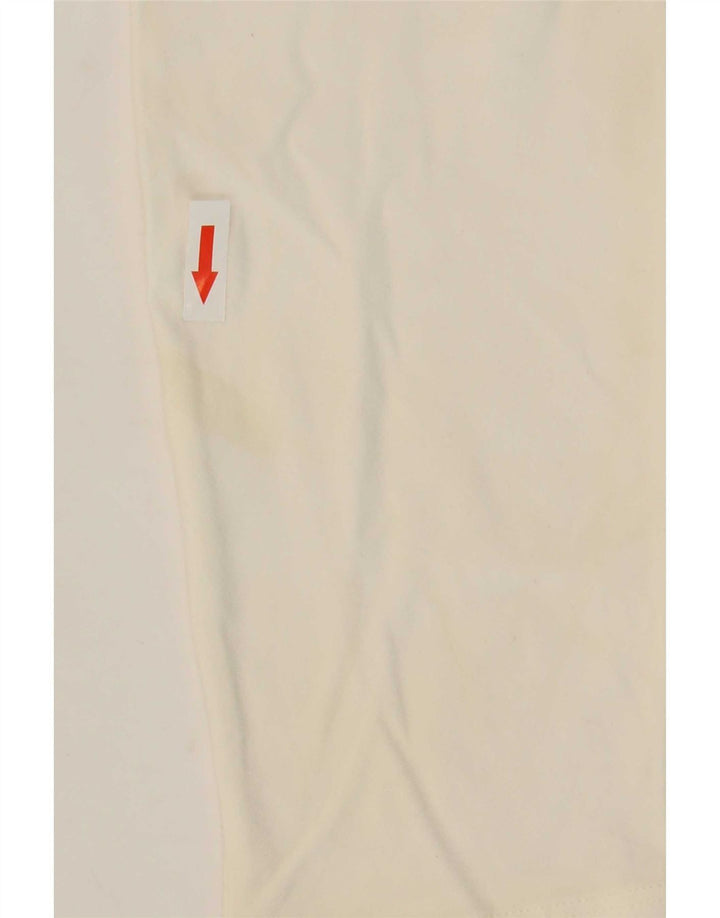Max Mara Dame T-Shirt Top UK 10 Small White Viscose