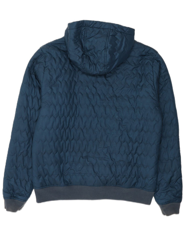 Puma Herre Hætte quiltet jakke UK 40 Large Navy Blue