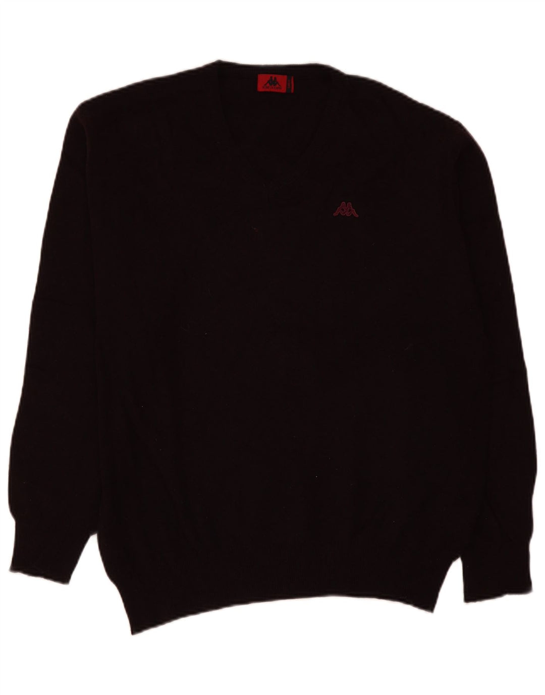 Kappa Herre V-hals sweater Stor Bourgogne lammeuld