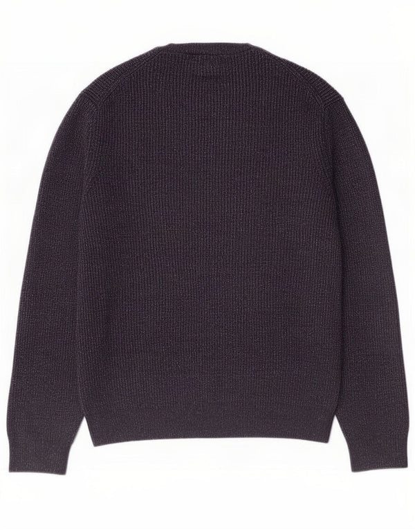 Marks & Spencer Mens Crew Neck Jumper Sweater XL Navy Blue Flecked