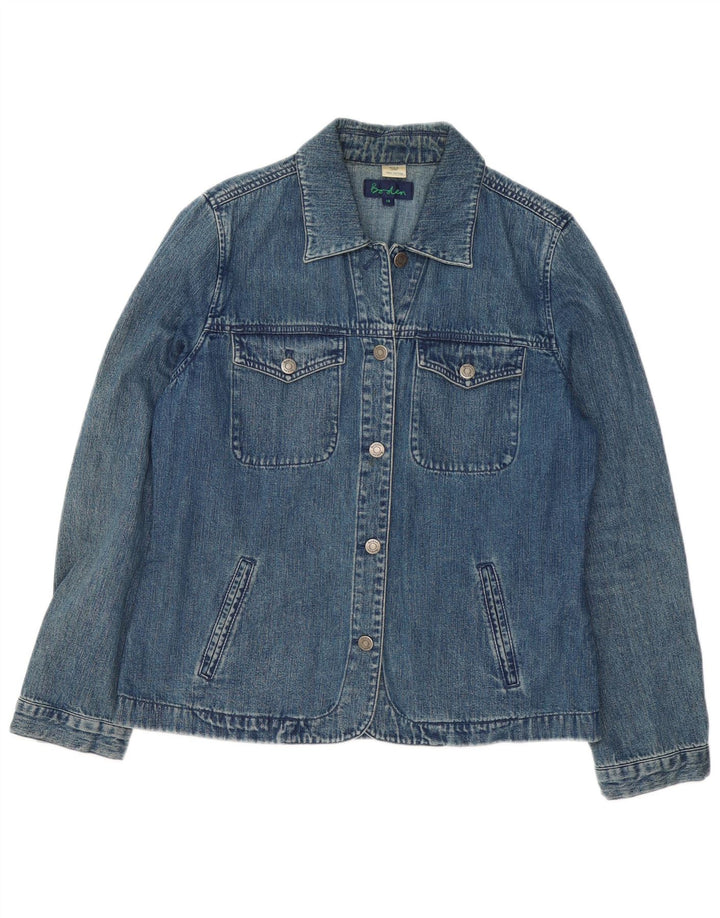Boden Dame denimjakke UK 14 Stor Blå Bomuld