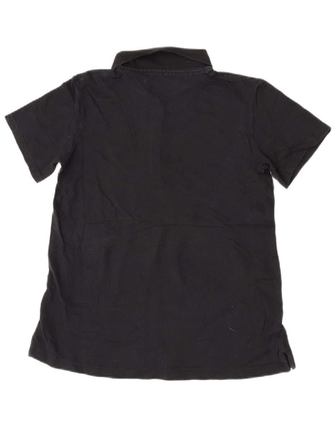 Lee Womens Riders Polo Shirt UK 10 Small Black Bomuld