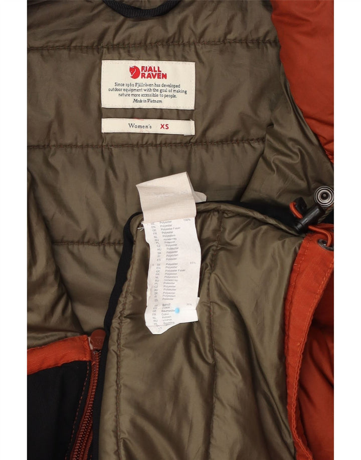 Fjall Raven Dame Polstret Jakke UK 6 XS Orange Polyester