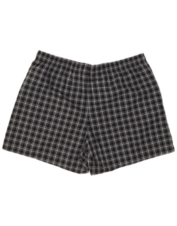 Adidas badeshorts til mænd XL marineblå ternet polyester