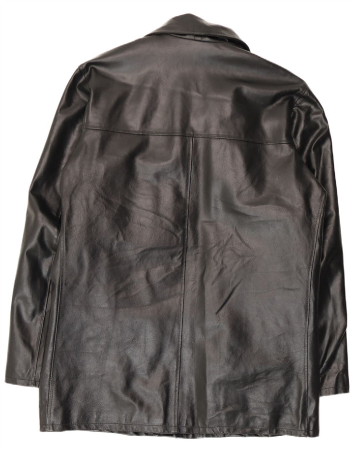 Vintage herre læderjakke IT 52 XL sort læder