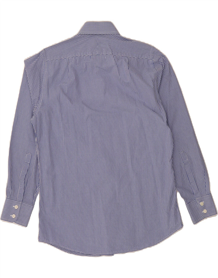 CHARLES TYRWHITT Mens Slim Fit Shirt Size 15 38 Medium Blue Gingham Cotton Vintage Charles Tyrwhitt and Second-Hand Charles Tyrwhitt from Messina Hembry 