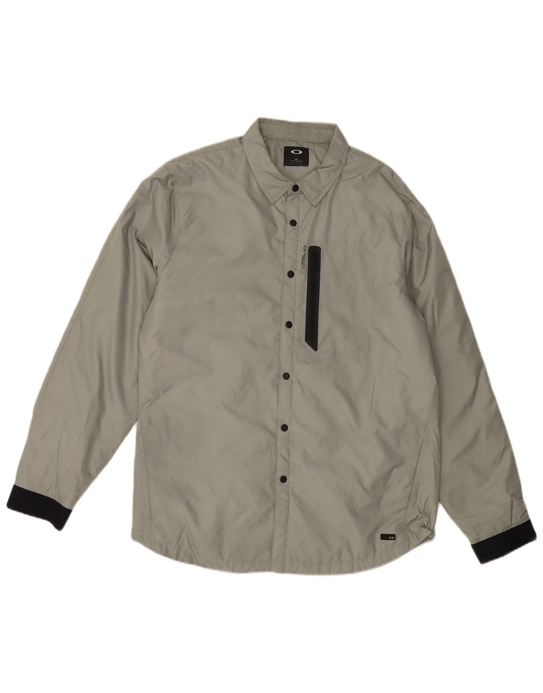 Oakley Herre Slim Fit Bomber Jacket UK 40 Stor Grå Polyester