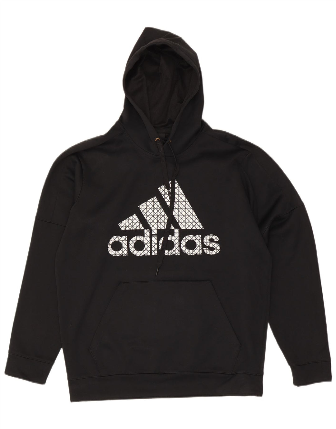 Adidas Herre Climawarm Graphic Hoodie Jumper Large Sort Polyester