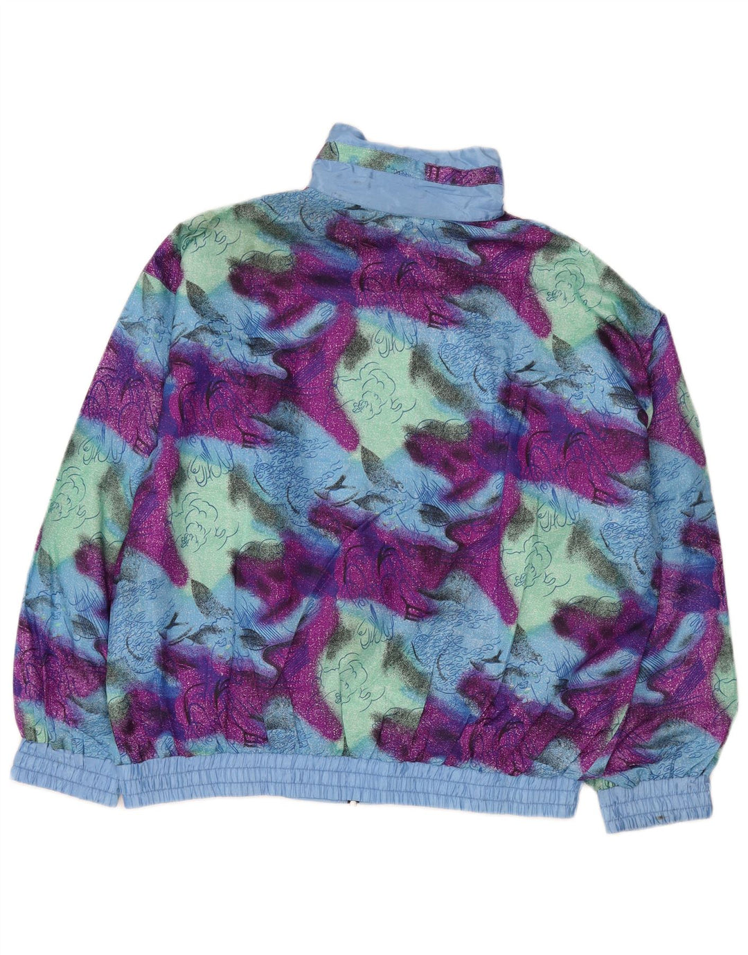 Vintage træningsdragt til mænd Topjakke XL Multifarvet Tie Dye