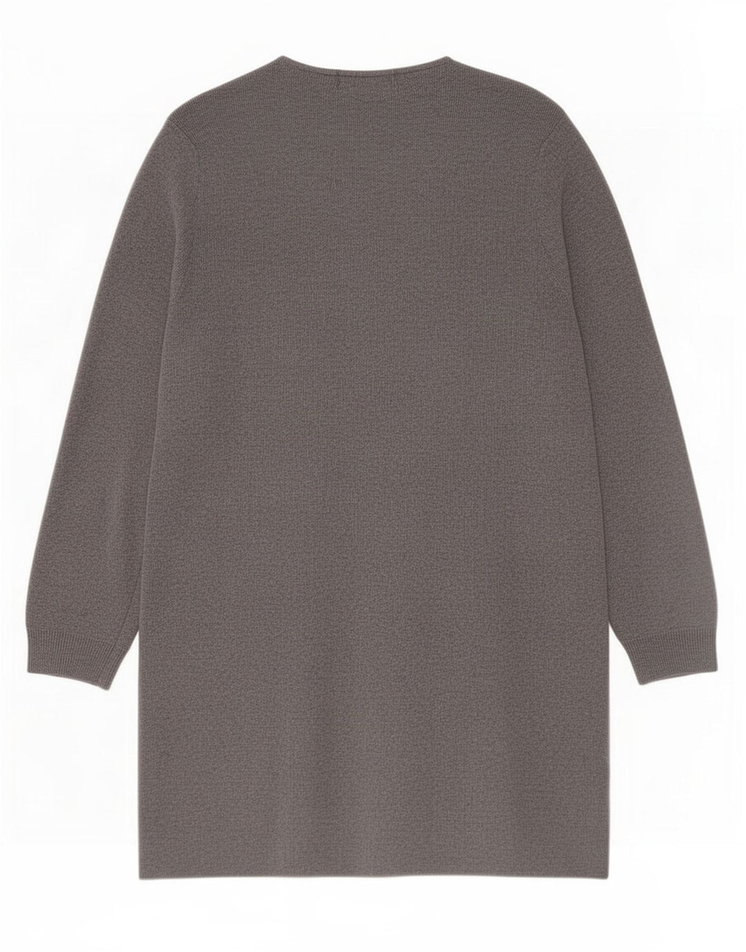 Marks & Spencer Dame Longline Open Cardigan Sweater UK 12 Medium Grey