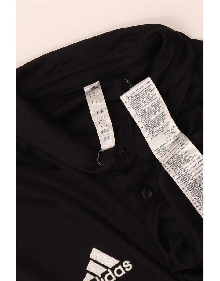 Adidas Aeroready Polo Shirt til mænd Stor sort polyester