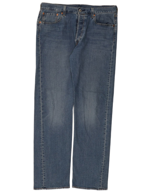 Levi's Mens 501 Straight Jeans W33 L32 Blue Cotton