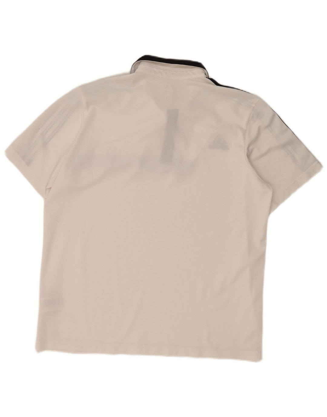 ADIDAS Herre Climalite Polo Shirt XL Hvid Colourblock Polyester