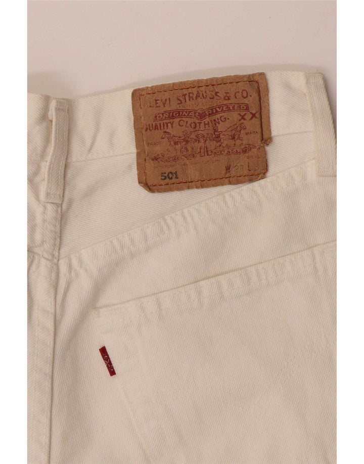 Levi's Womens 501 denimshorts W27 Small White