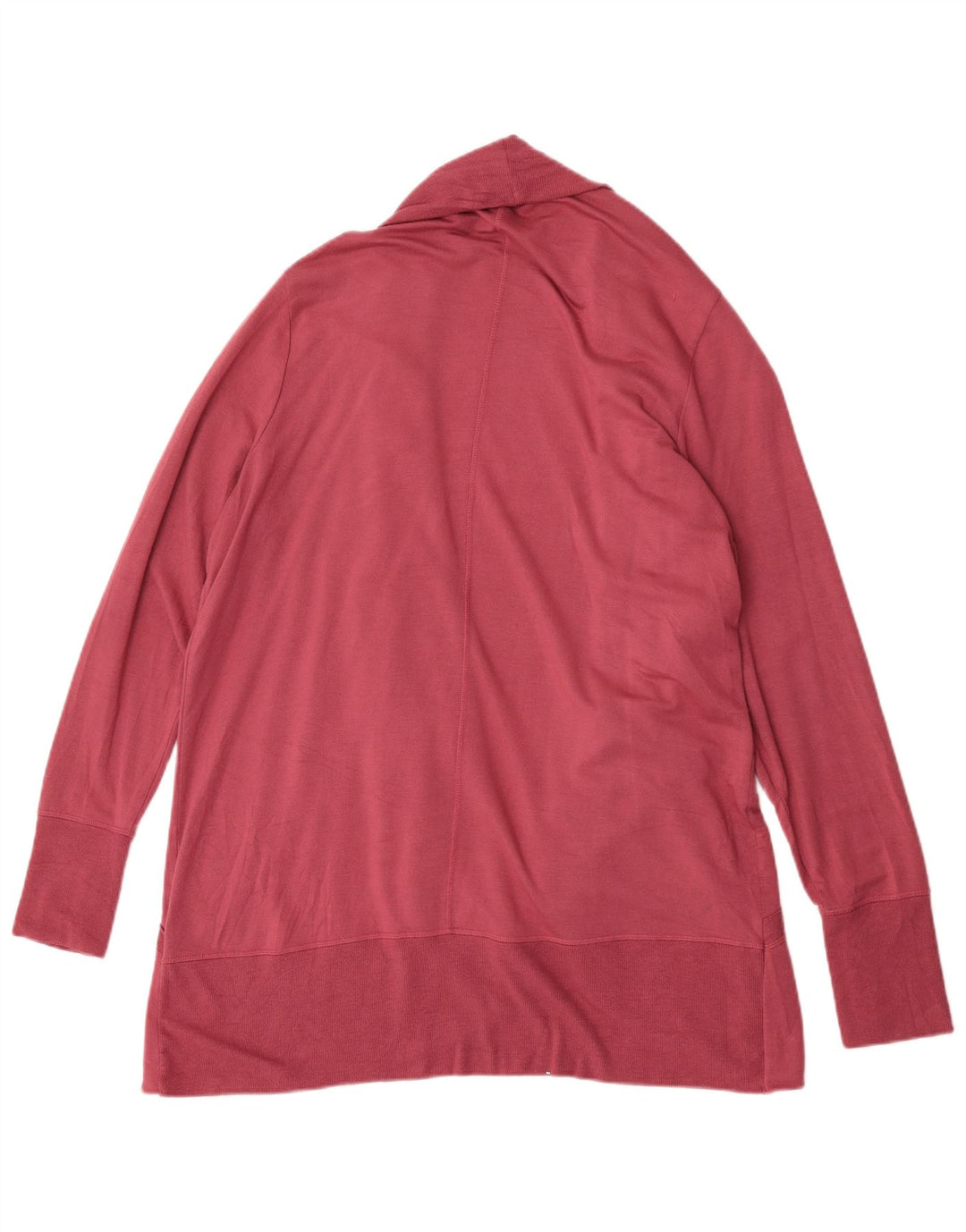 Athleta Womens Longline Open Cardigan Sweater UK 18 XL Rød Modal