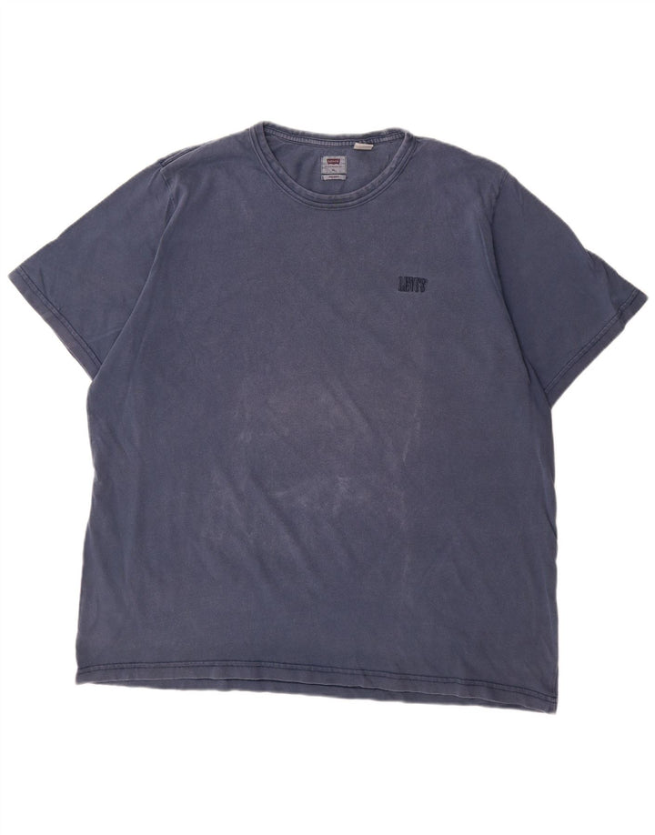 LEVI'S Herre Relaxed Fit T-Shirt Top XL Blå