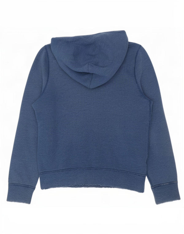 Abercrombie & Fitch Grafisk hættetrøje til mænd mellemblå bomuld