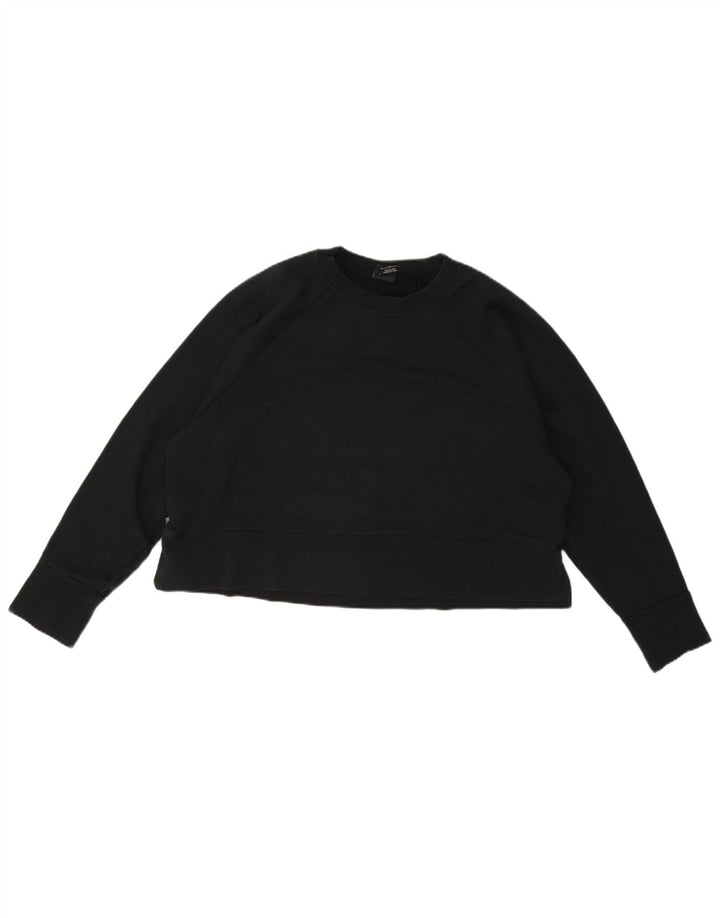 Nike Dame Dri Fit Crop Oversized Sweatshirt Jumper UK 16 Large Sort