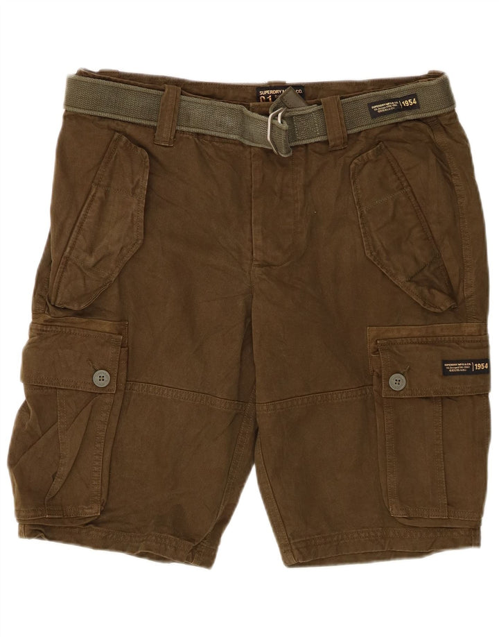 Superdry Herre Cargo Shorts W32 Medium Khaki Bomuld