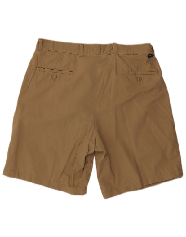 Dockers Herre Pegged Chino Shorts W34 Large Brown Bomuld