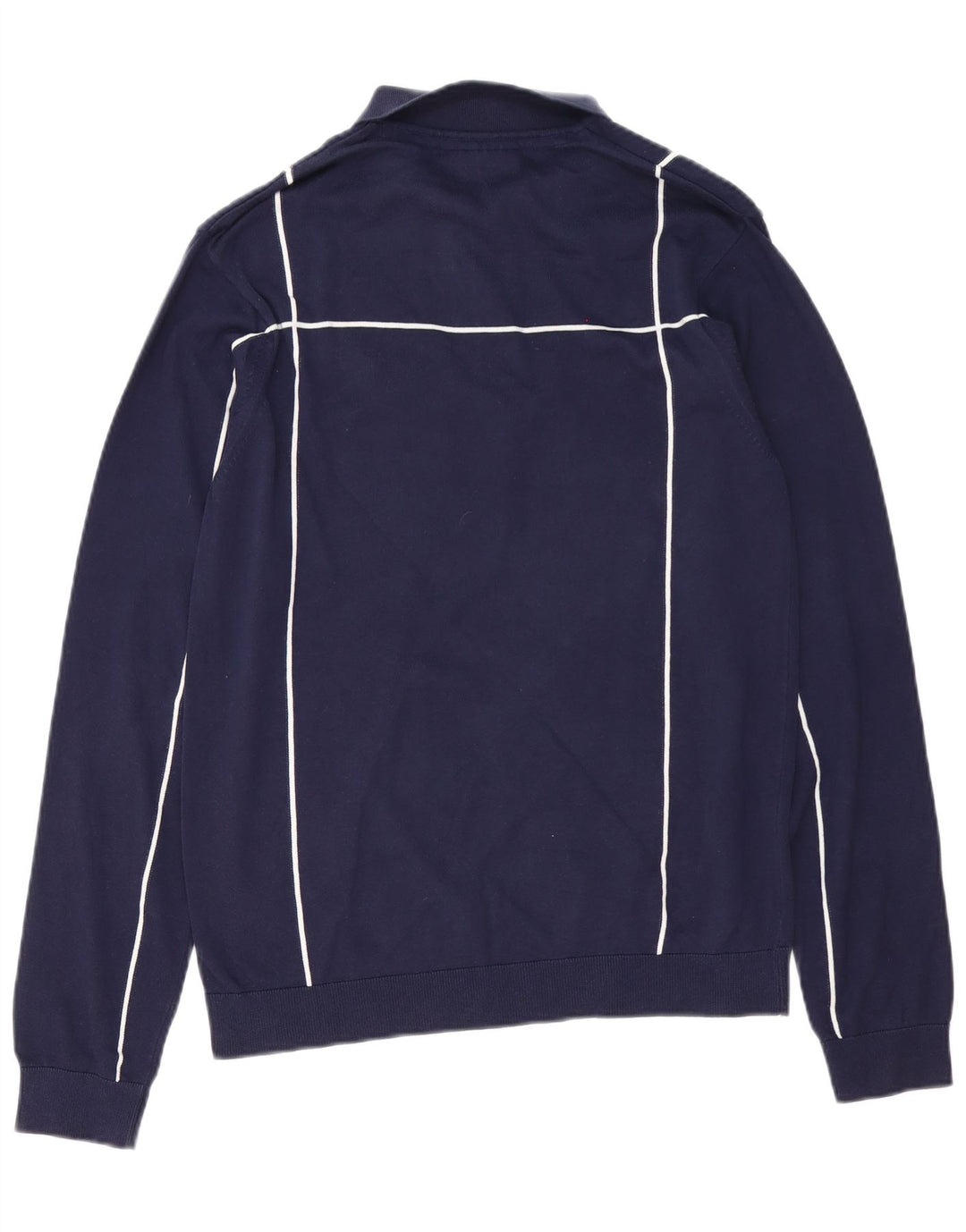 Fila Herre polo-hals sweater mellem marineblå stribet bomuld