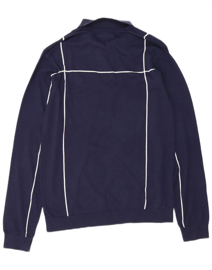 Fila Herre polo-hals sweater mellem marineblå stribet bomuld