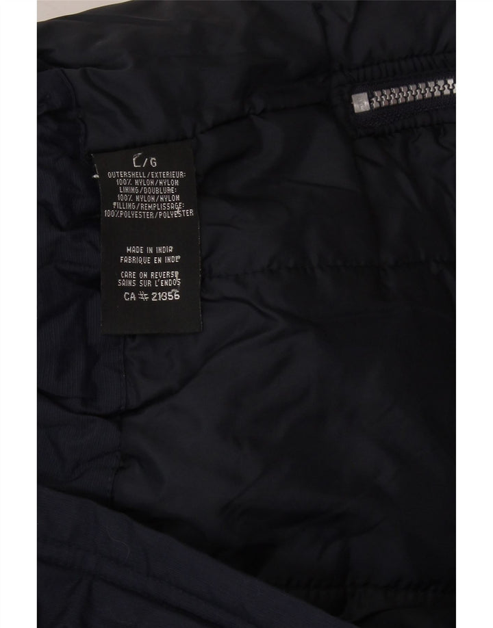 CHAMPION Womens Windbreaker Jacket UK 16 Large Navy Blue Nylon Vintage Champion and Second-Hand Champion from Messina Hembry 