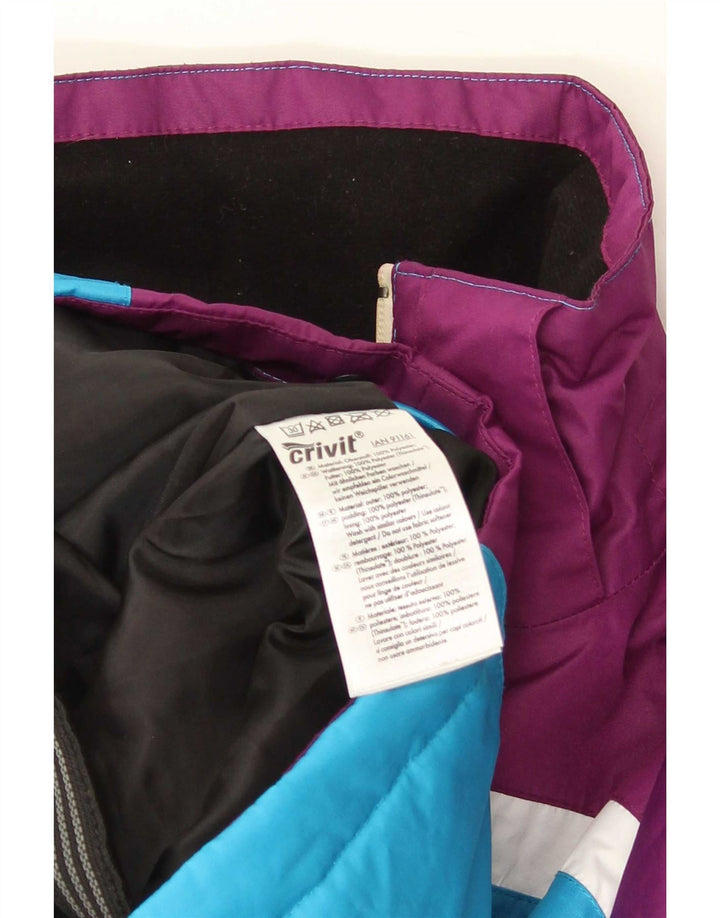 Crivit Dame Skijakke UK 16 Stor Lilla Colourblock Polyester
