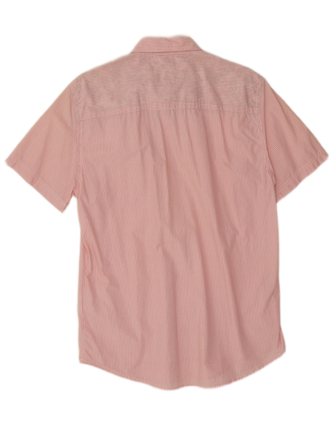 Guess Kortærmet Herreskjorte Stor Pink Stribet Bomuld